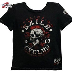 NWT AFFLICTION ACMC T-Shirt Short Sleeve Toddler Size 2T Boys Girls EXILE CYCLE